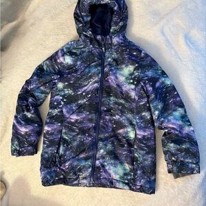 Lands' End Cosmic Print Kids Insulated Winter Jacket